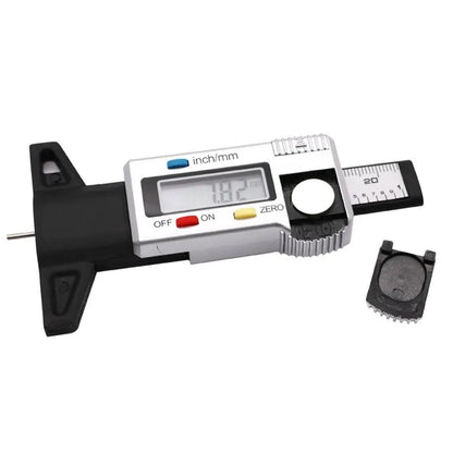Digital Tread Depth Gauge for Car Tyre | 0-25.4mm Tire Tread Depth Meter | Auto Tire Wear Detection Measuring Tool