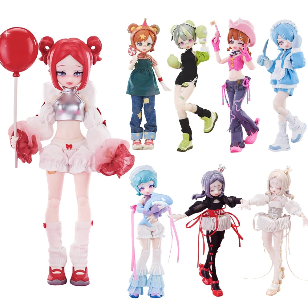 Eve Lynna Dream Park Series BJD Movable Doll – Kawaii Blind Box Anime Figurine, Trendy Surprise Toy Gift for Boys & Girls