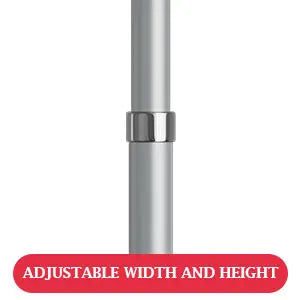 10x10Ft Double Crossbar Pipe and Drape Backdrop Stand Kit – Adjustable Metal Frame for Photography & Events