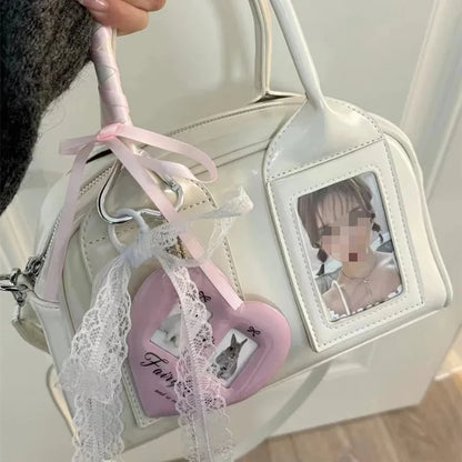 2025 Y2K Harajuku Shoulder Bag - Style Transparent Ita Crossbody Handbag for Women Japanese Fashion Trend Purse