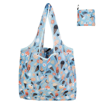Reusable Foldable Shopping Tote Bag for Women – Large Capacity Eco-Friendly Cloth Grocery Bag for Fruit, Vegetables & Daily Travel Use