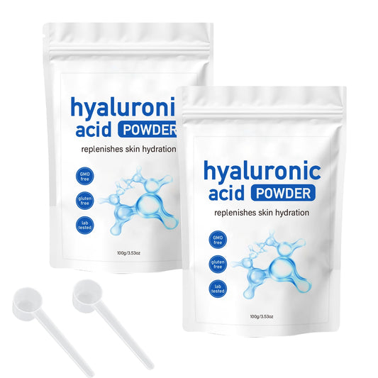100g Hyaluronic Acid Face Mask Powder – Hydrating, Smoothing & Brightening, Nourishing, Anti-Wrinkle Skin Barrier Repair with Spoon