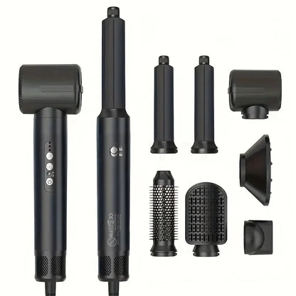 7-in-1 Hair Dryer Brush — High-Speed Brushless Dryer with Diffuser, Ionic & Curler