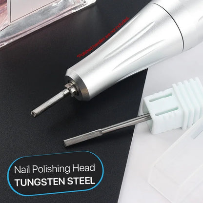 Tungsten Steel Professional Nail Drill Bit - Gel Polish Remover, Cuticle Cleaner & Burr File for Electric Nail Machine
