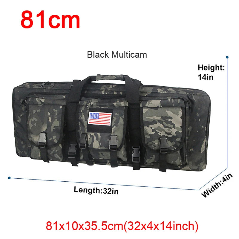 LQARMY Tactical Double Rifle Case – Molle Backpack Gun Holster for Hunting, Sniper & Airsoft (32/38/42/48 inch)