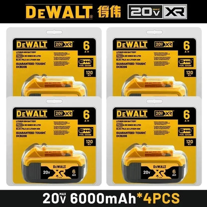 DEWALT 20V 6Ah Lithium-Ion Battery - Rechargeable Power Tool Replacement Battery