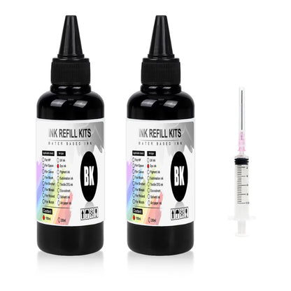 Universal Dye Ink Kit - 100ml BK/CMY Printer Ink for HP, Canon, Epson & Brother CISS Systems