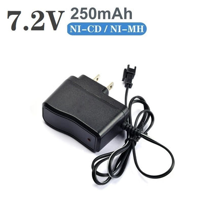 NiCd NiMH Battery Charger 2.4V–9.6V - RC Car Boat Tank Toy Battery Charger with SM-2P SM Plug