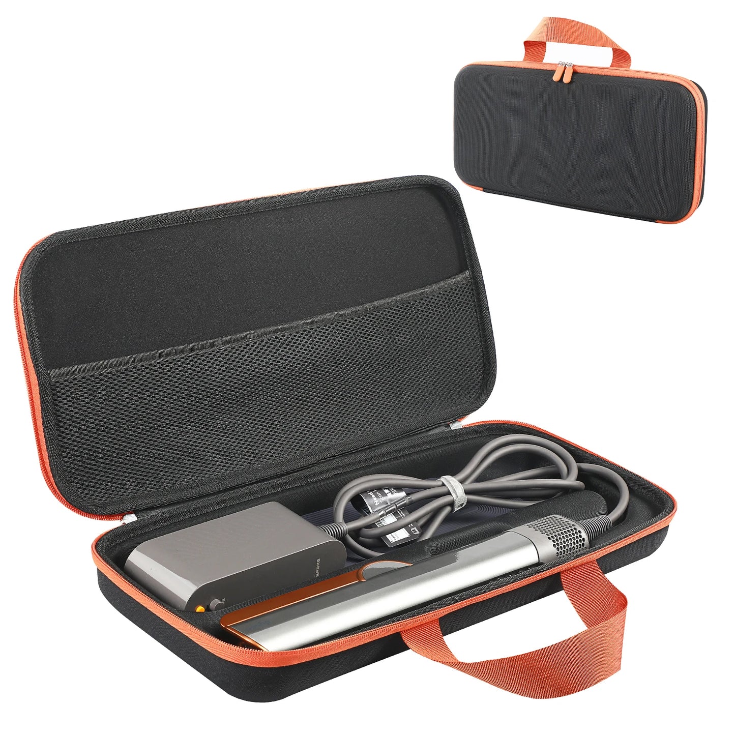 Hard Carrying Case with Mesh Bag – Anti-Scratch Storage for Dyson Airstrait HT01 & Dyson Corrale HS03 Hair Straighteners
