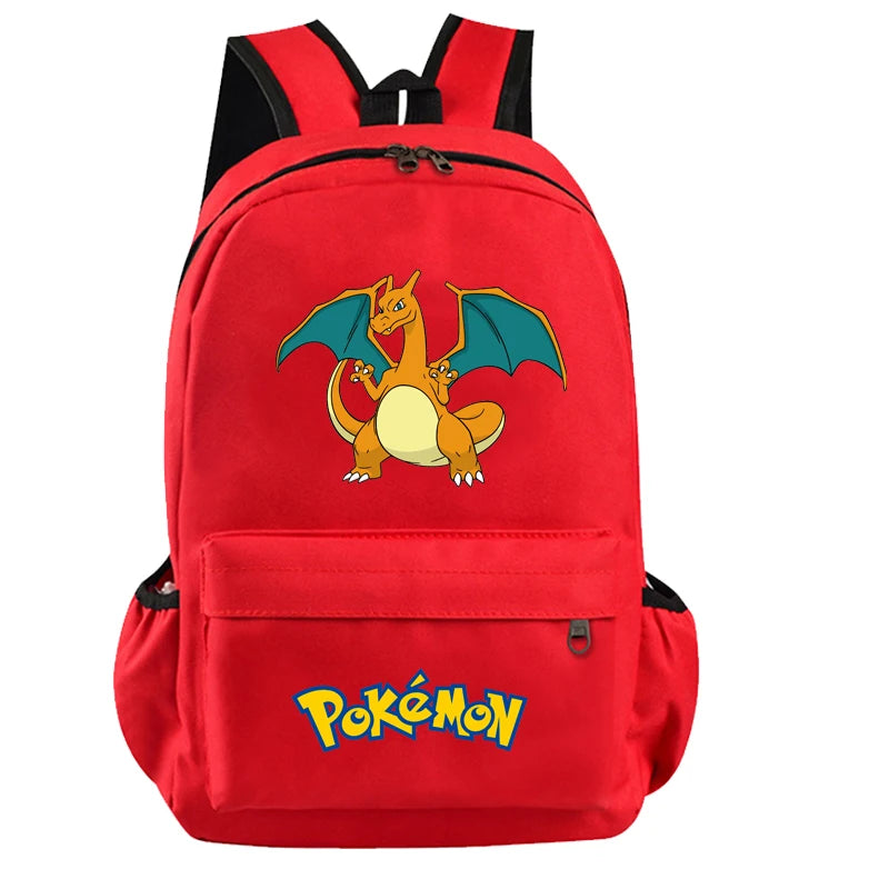 Pokemon Kids Backpack — Pikachu, Charizard, Bulbasaur, Snorlax & Eevee Schoolbag Cartoon Gift