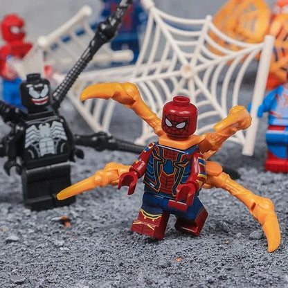 2025 Christmas Marvel Building Block Set – Star-Lord & Spiderman Figures, 55 Styles DIY Toy Gift