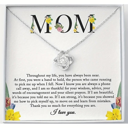 Sentimental To My Mom Necklace - Heartfelt Gift for Mom from Daughter for Birthday, Mother's Day, Christmas