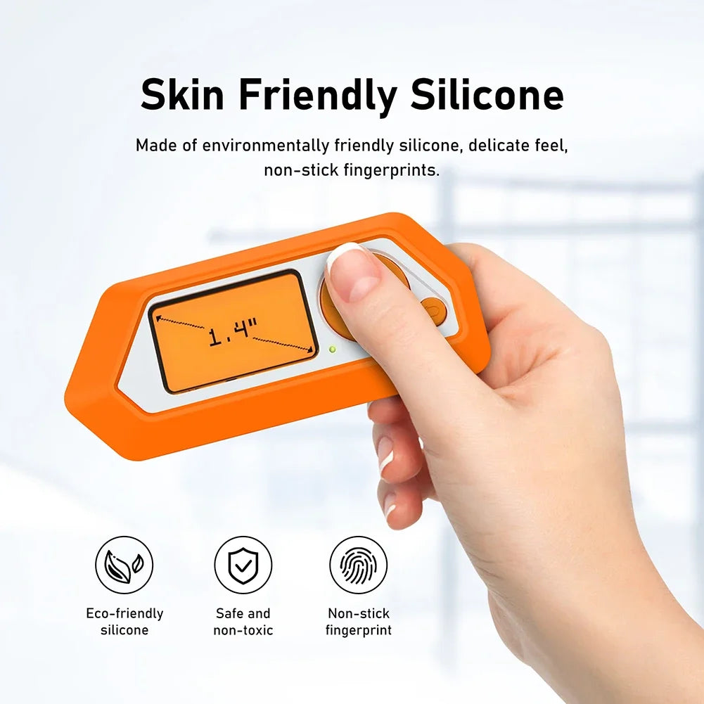 Protective Carrying Case for Flipper Zero – Portable Silicone Cover with Transparent Screen Film, Game Console Accessory
