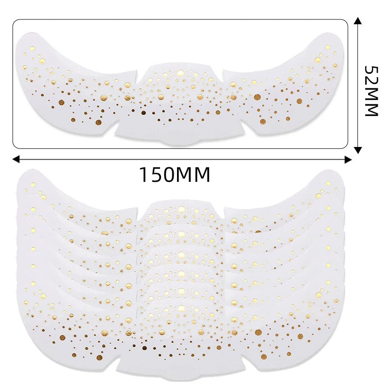 6pcs Metallic Fake Freckles Temporary Tattoos — Gold & Silver Face Stickers for Makeup and Hot Stamping