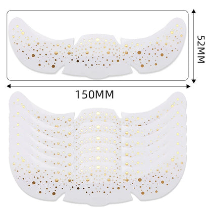 6pcs Metallic Fake Freckles Temporary Tattoos — Gold & Silver Face Stickers for Makeup and Hot Stamping