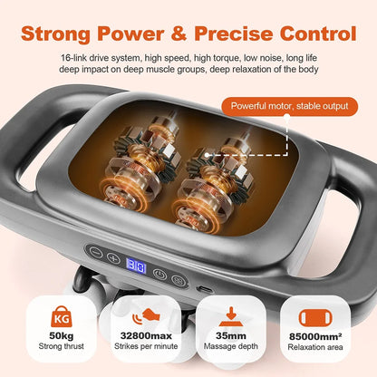 16-Head Fascia Massage Gun – High-Frequency Vibration Body Massager for Back, Waist, Neck, and Shoulders, Muscle Relief