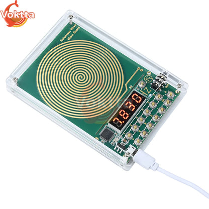 7.83Hz Schumann Wave Generator - Adjustable 0.01–100000Hz Sine Wave Resonator with 3.5mm Audio & USB Power