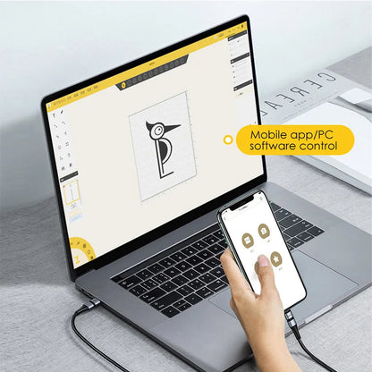 LASERPECKER LP2 Handheld Laser Engraver – Portable 5W Laser Cutting & Engraving Machine with Bluetooth CNC DIY SuperFast Technology