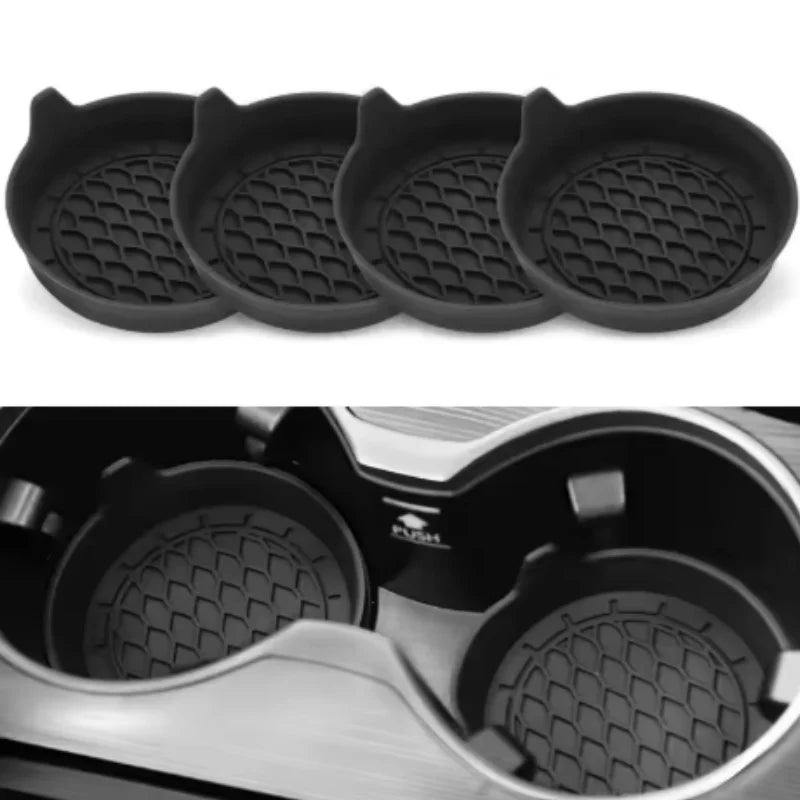 Non-Slip Silicone Car Cup Coaster Mat – Auto Drink Holder Pad for Interior Protection & Decoration Accessories