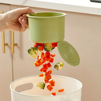 Press-Type Drain Basket - Multi-Functional Food Strainer and Sink Organizer for Kitchen & Bathroom