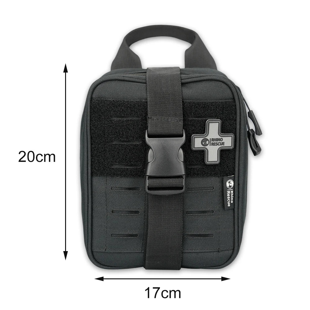 Rhino Rescue IFAK Empty Pouch - MOLLE Tactical Medical Gear Bag for Camping, Hiking & Outdoor Emergencies