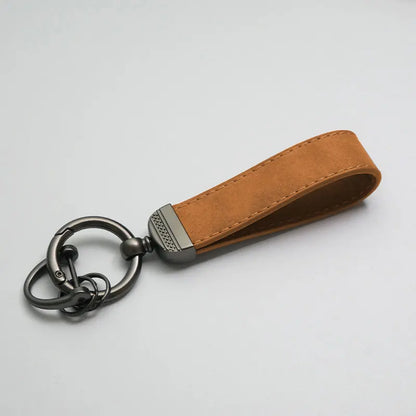 PU Leather Keychain – Car Key Ring Strap for Women & Men, Waist Wallet Holder, Business & Party Gift