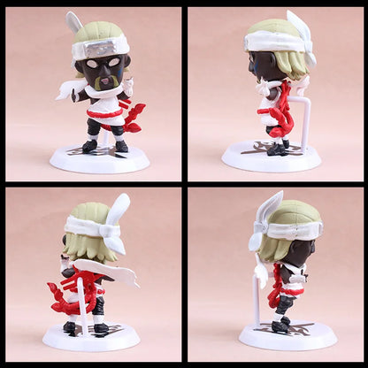 6pcs Naruto Mini Figures Set – Sasuke, Gaara, Uchiha Madara 7-8cm Anime Collectible Figurines with Base