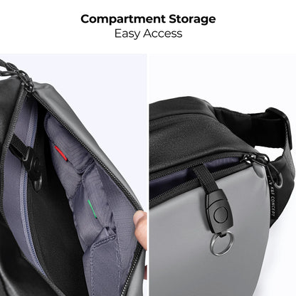 K&F Concept Lightweight Camera Sling Bag - 10L Photography Shoulder Bag for Canon/Nikon/Sony Cameras & DJI Mavic Drone