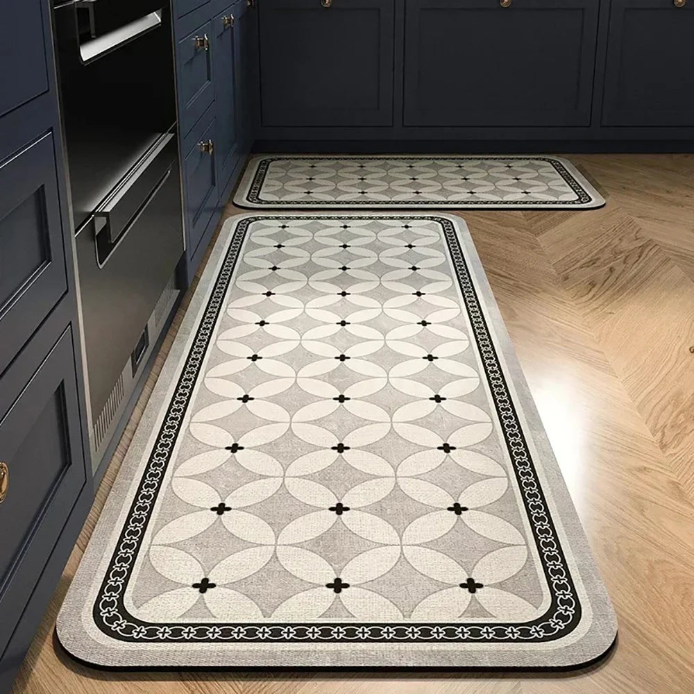 Absorbent Non-Slip Kitchen Mat – Printed Area Rug for Hallway, Living Room, Bedroom & Entrance