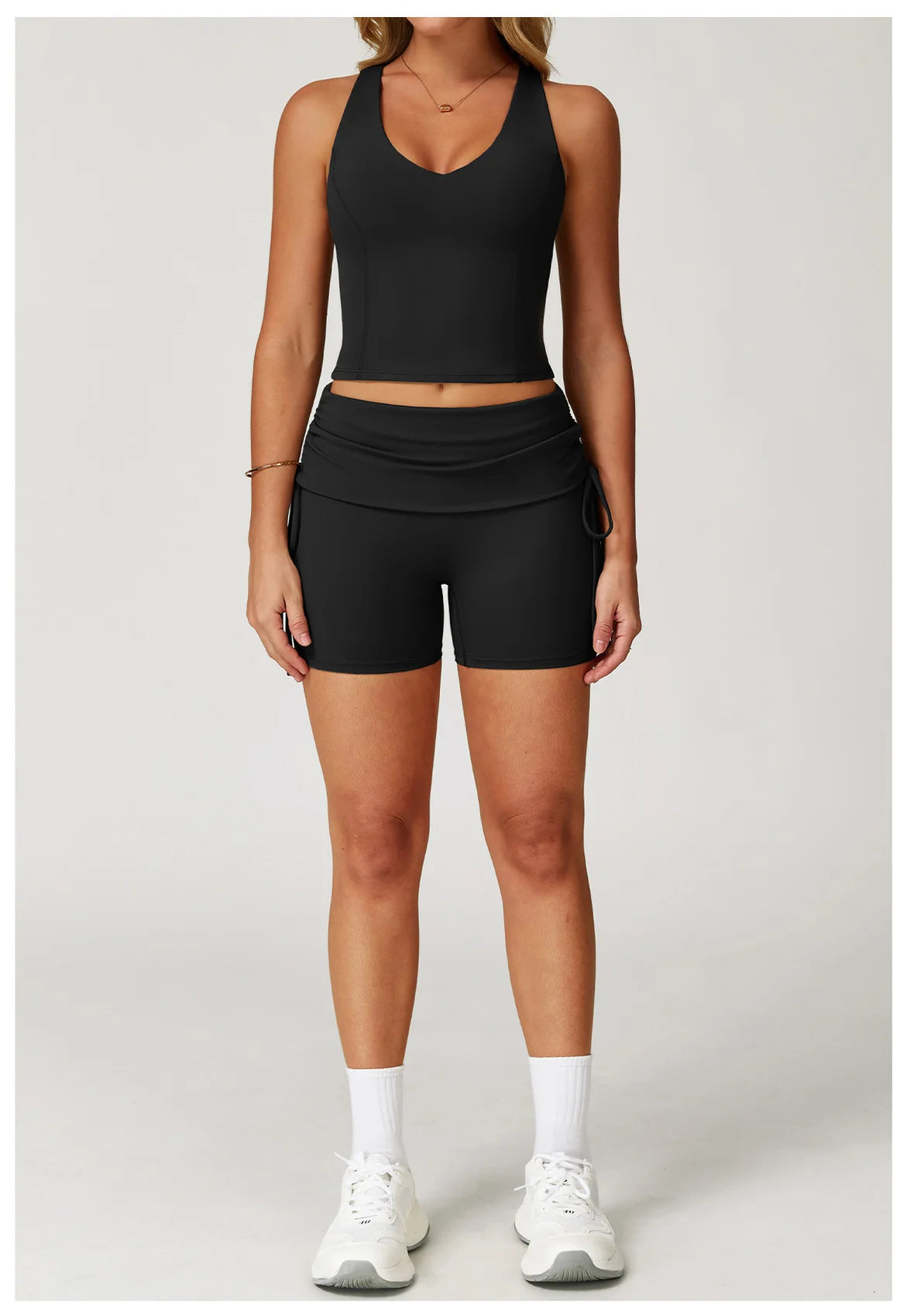 Women’s 2-Piece Tracksuit Yoga Set – High Waist Leggings & Sports Bra for Gym, Fitness & Athletic Wear