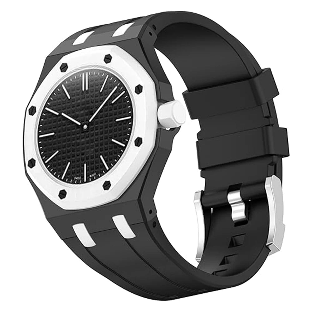 PC Watch Case & Silicone Strap - Wristwatch Modification Accessories for Swatch & AP Royal Oak Style Watches