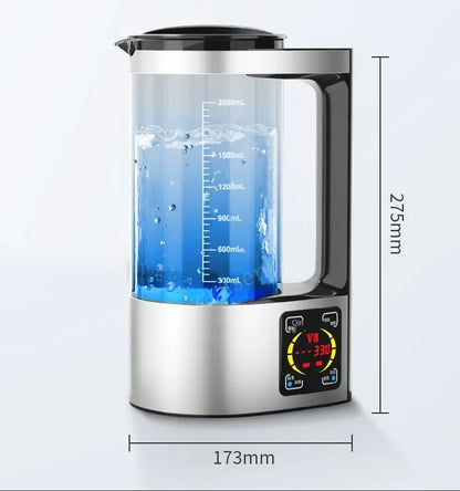 2L Electric Hydrogen Rich Water Kettle - 100-240V Water Ionizer & Filter for Hydrogen Water Generation