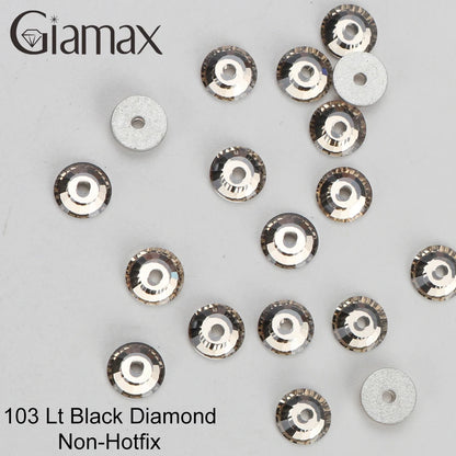 Giamax Purple Velvet Topaz Crystal Rhinestones - Flatback AB Sewing Stones for Garments, Clothes & Bags