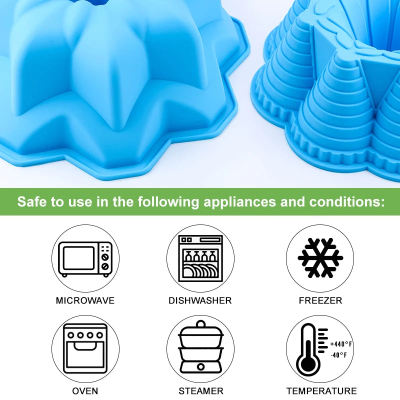 Random Color 3D Shape Silicone Pastry Cake Mold - DIY Baking Dessert Mousse - Cake Baking Tools - Art Cake Baking Tray