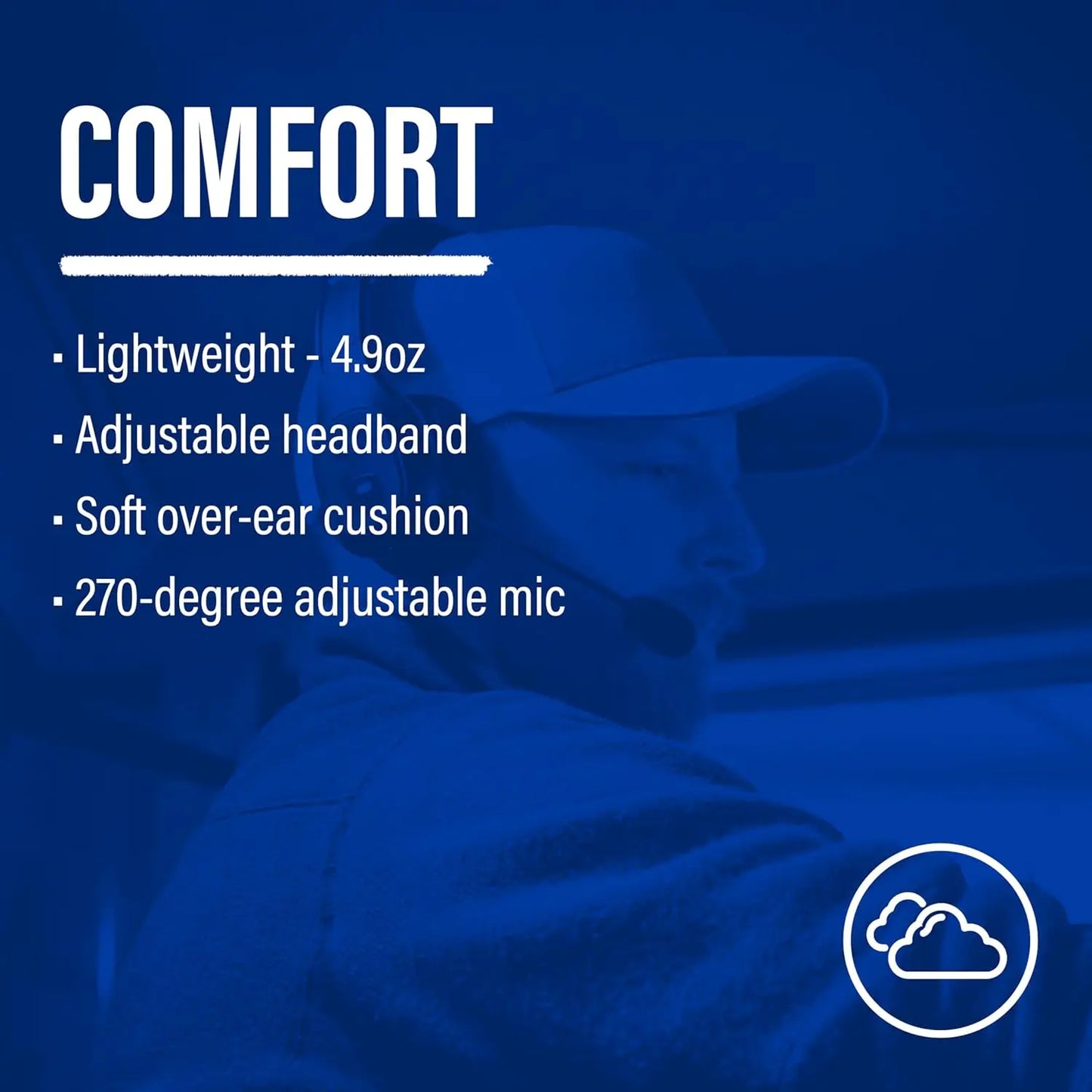 Premium Trucker Bluetooth Headset – Wireless Noise-Canceling Mono Headset with Mic, 30-Hour Talk Time