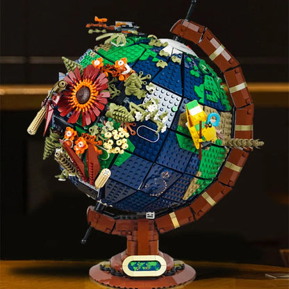 2585PCS Globe Map Building Block Set – Creative MOC Model Toy for Children’s Educational Assembly & Birthday Gift
