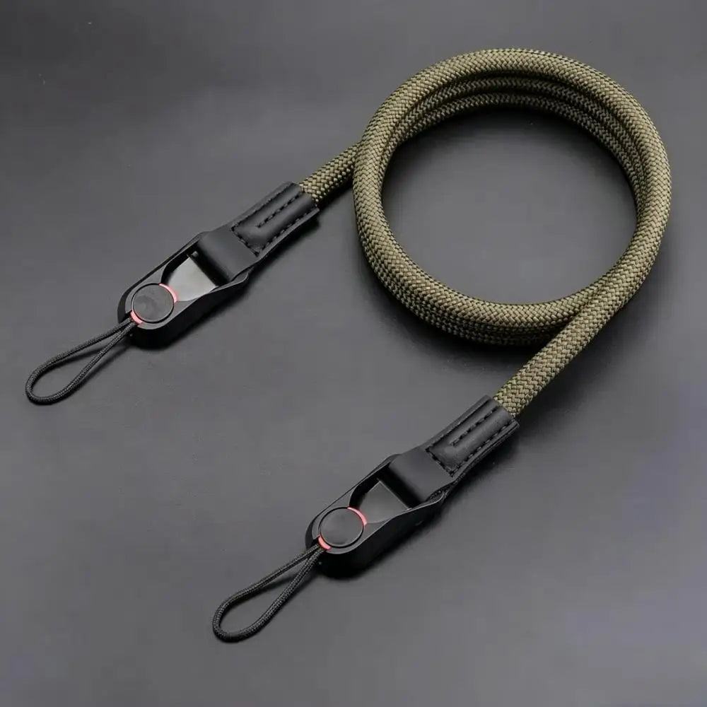 Quick-Release Camera Strap - Adjustable Round Rope Shoulder & Neck Strap for DSLR and Mirrorless Cameras