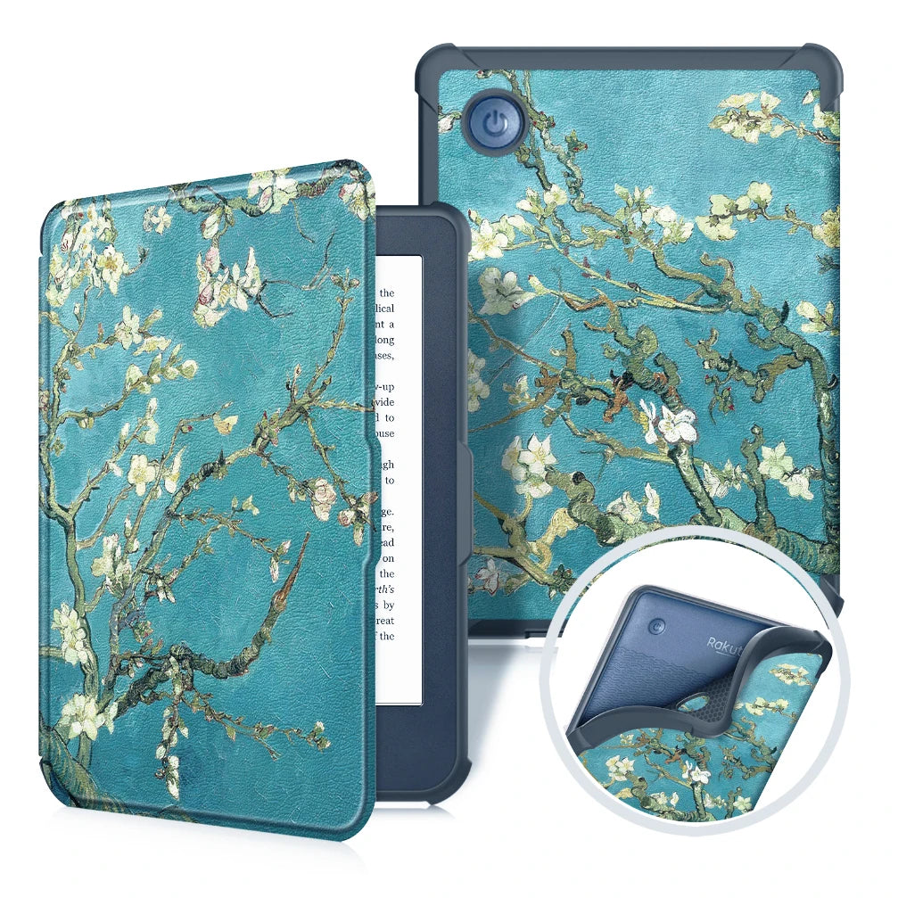 Kobo Clara BW/Clara Colour 2024 Case - 6 Inch Auto Wake Sleep PU Leather Cover, Soft Magnetic Ereader Hoesje N365 N367 Funda