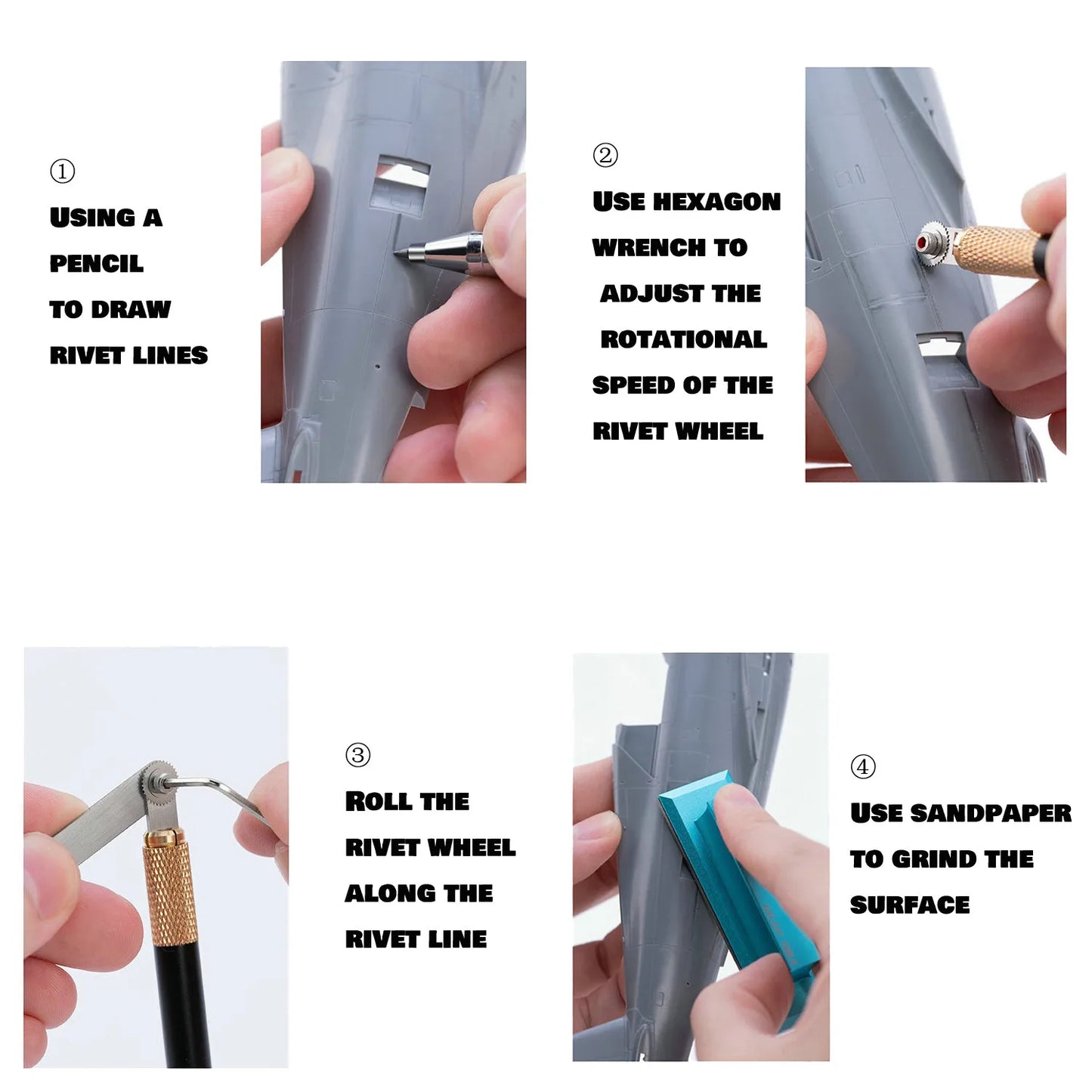 JOYSTAR Rivet Maker Tool – Hobby & Model Craft Accessory with Handle for DIY Building Projects
