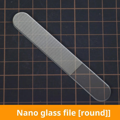 Nano Glass Polishing File – Washable Friction Tool for Gundam Models, Nail Repair & Hobby Finishing