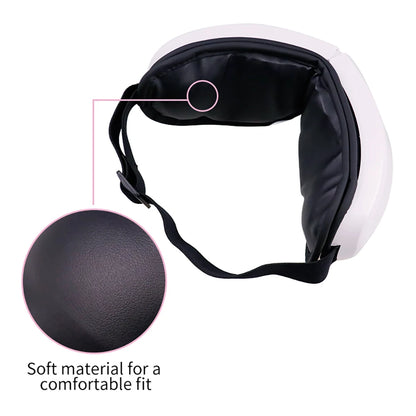 6D Smart Eye Massager – Vibration & Airbag Compression, Bluetooth Music Eye Care Glasses for Fatigue Relief