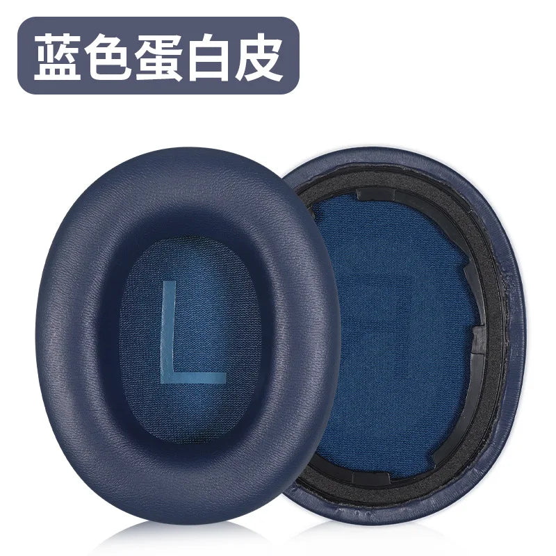 Replacement Protein Leather Ear Pads with Buckle – Soft Foam Cushion Earpads for QCY H3/H4/H3 Lite & TOZO HT2 Headphones High Quality Comfort Upgrade
