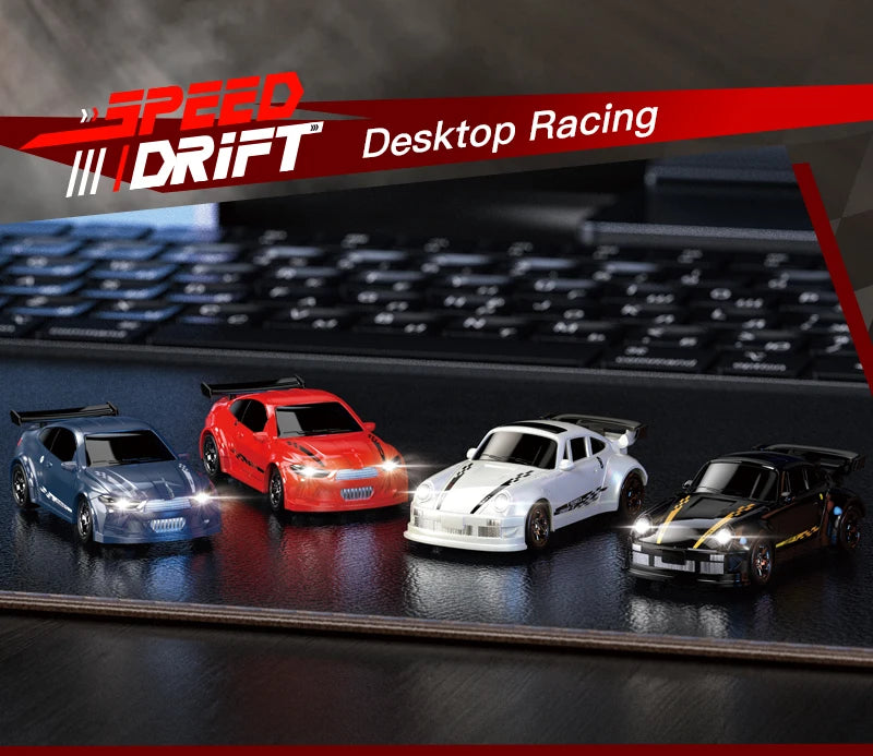 4WD 1:64 Mini RC Drift Car — 2.4GHz Palm Racing Remote Control Toy for Kids & Collectors