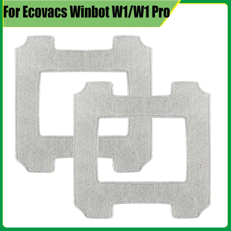Washable Microfiber Mop Pads for Ecovacs Winbot W1/W1 Pro/W2/W2 Omni – Window Cleaning Robot Replacement Accessories