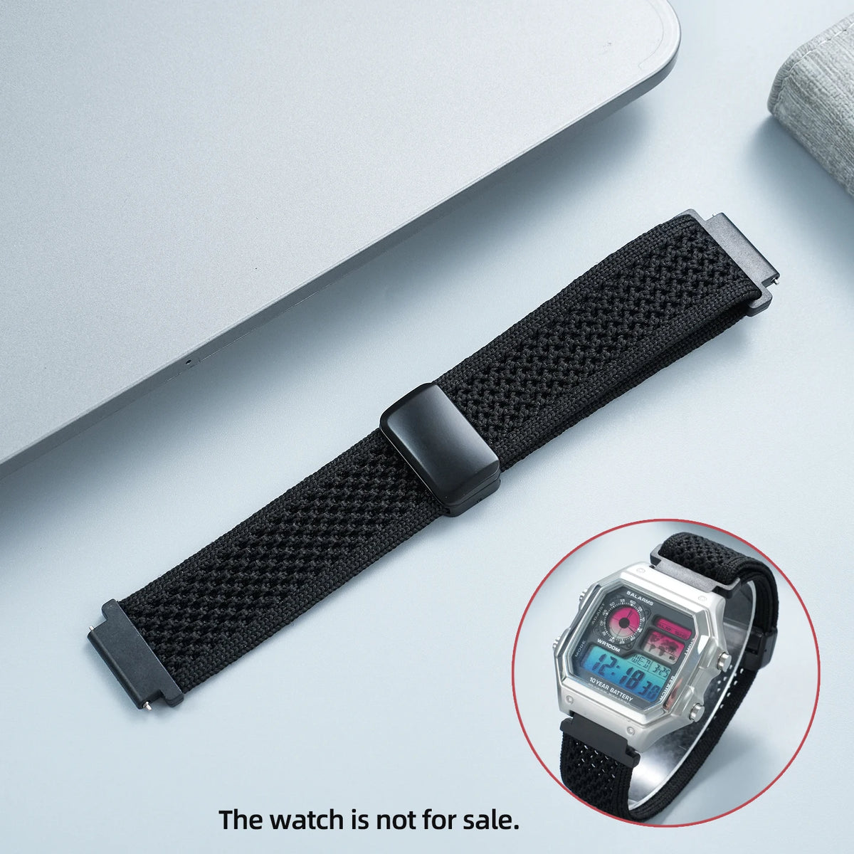 Sports Nylon Watch Band - 18mm Canvas Strap for Casio AE-1200WH AE-1300 and W-218 Watches