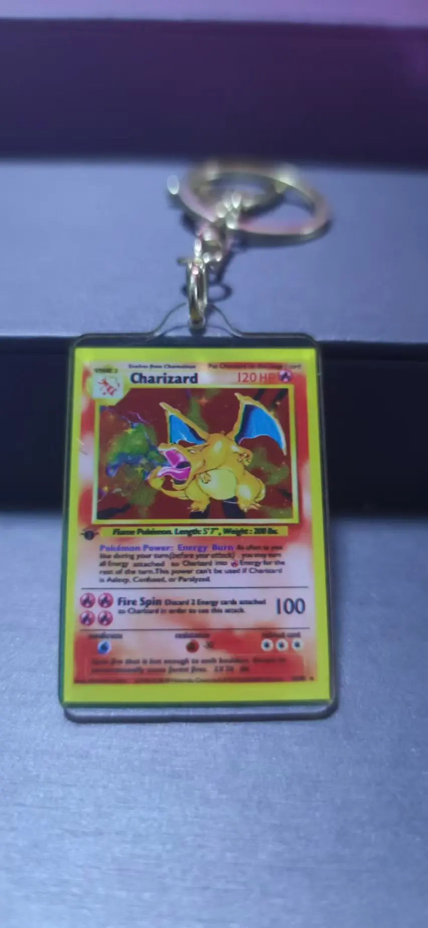 Anime Pokémon Classic Acrylic Keychain Set — Charizard, Venusaur, Blastoise, Mewtwo Game Collection Toy Gift