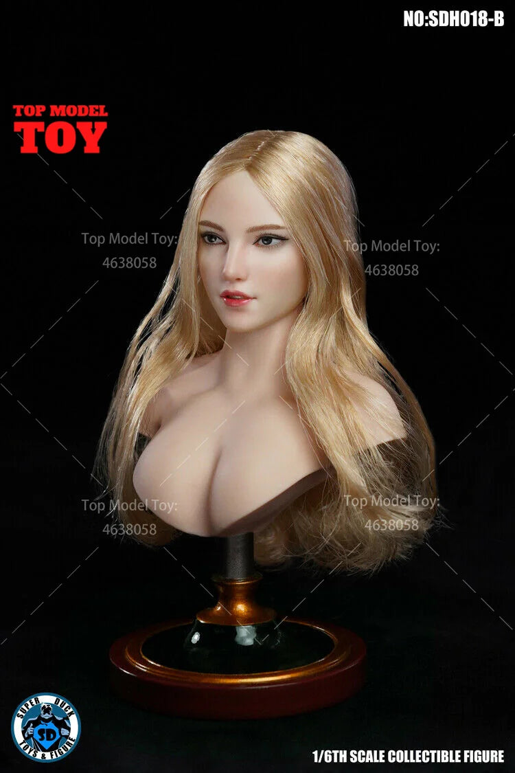 SUPER DUCK 1/6 Scale Beauty Head Sculpt — SDH018/024/027/028/030/032/042 for 12" TBL PH JO Action Figures