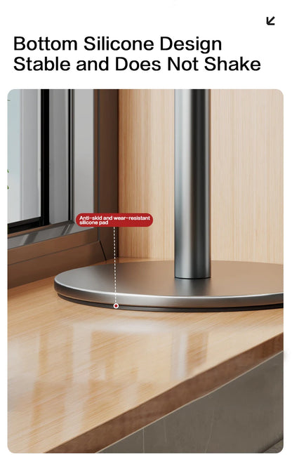 Rotating Kitchen Utensil Stand — 8-Hook Countertop Organizer for Cooking Tools