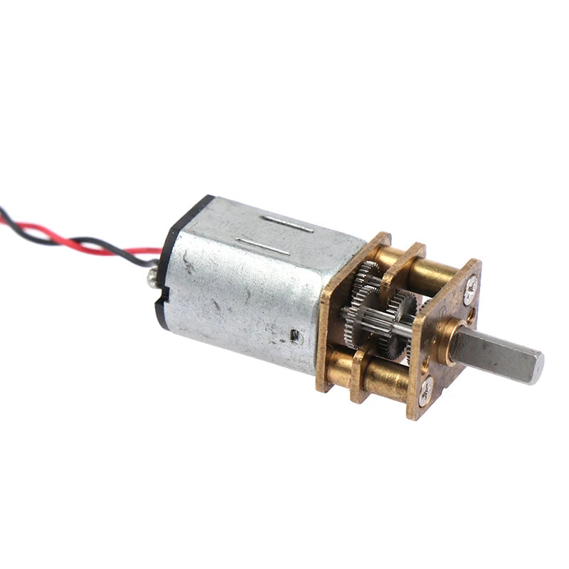 Mini N20 Gear Motor - 3V-12V Full Metal Gearbox DC Motor with High Torque for DIY Robots