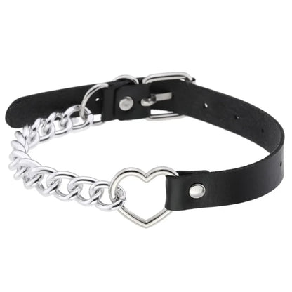 Harajuku Gothic Spike Rivet Star Choker Necklace – Black Bowknot PU Lace Leather Y2K Hip Hop Rock Jewelry for Girls